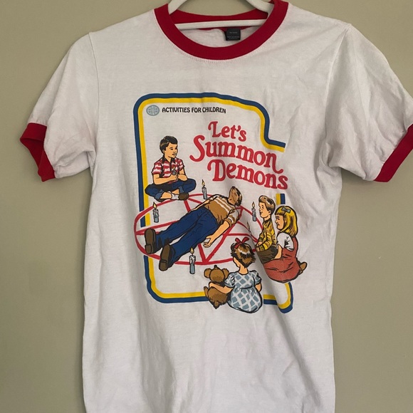 Let’s Summon Demons Ringer Tee - Picture 3 of 4